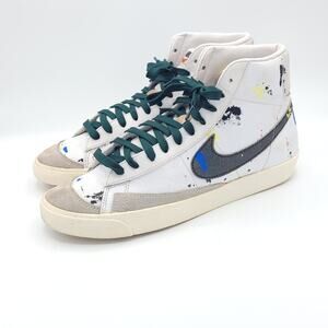 Nike Blazer Mid '77 Men's "Paint Splatter" DC7331-100 white multicolor Size 8.5